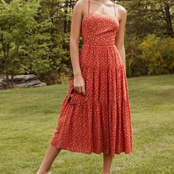 urban outfitters orange dress